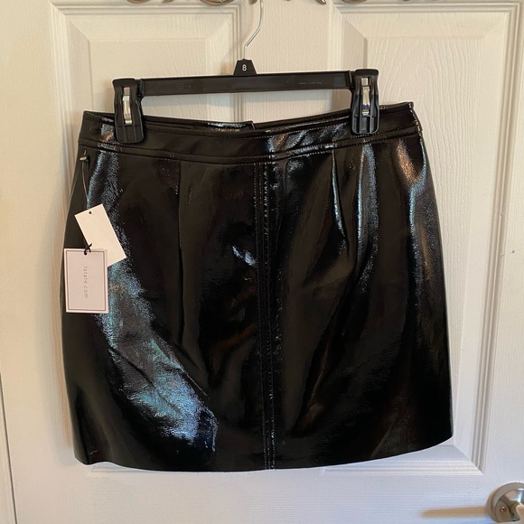 Brand new with tags: 1. State Patent leather crackle leather skirt! - Picture 3 of 8